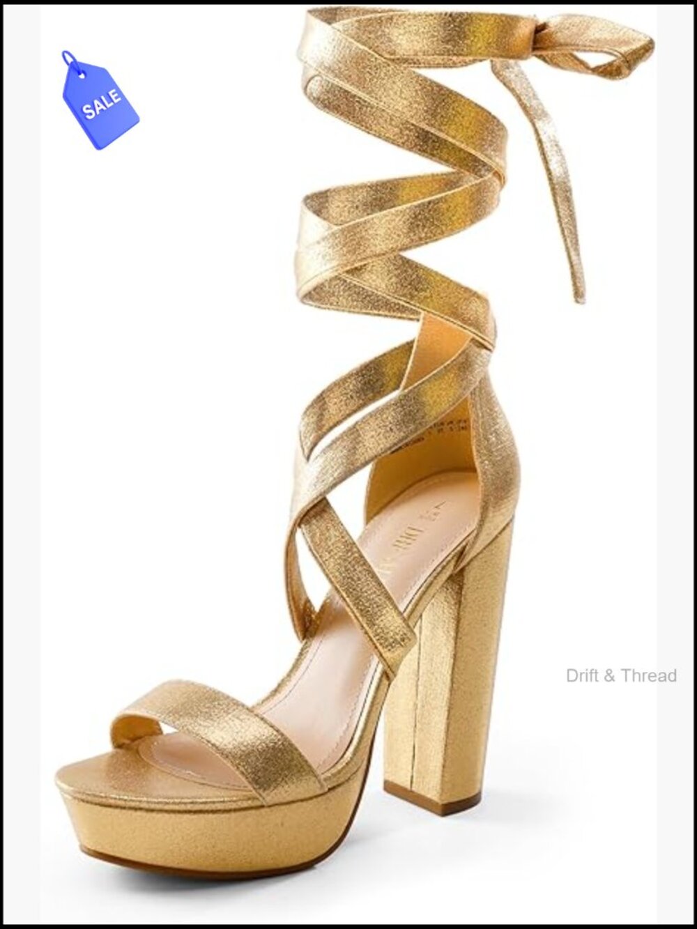 Strappy Gladiator Chunky Platform Heels Dressy Open Toe Pumps
